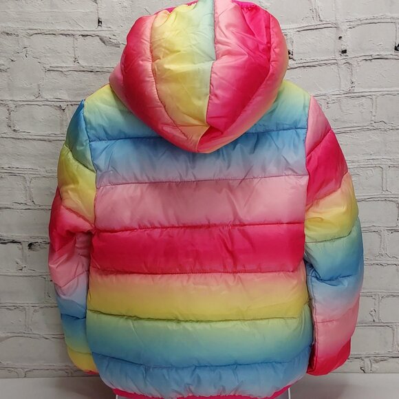 'EPIC THREADS' OMBRE 'PACKABLE PALS' WATER-RESISTANT PUFFER STYLE HOODED COAT - Picture 3 of 15